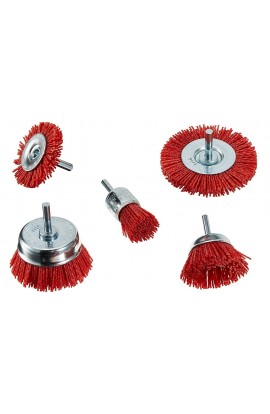 Zestaw szczotek trzpieniowych OSBORN 5 sztuk, GRITIFLEX P-80  nr.1518600005